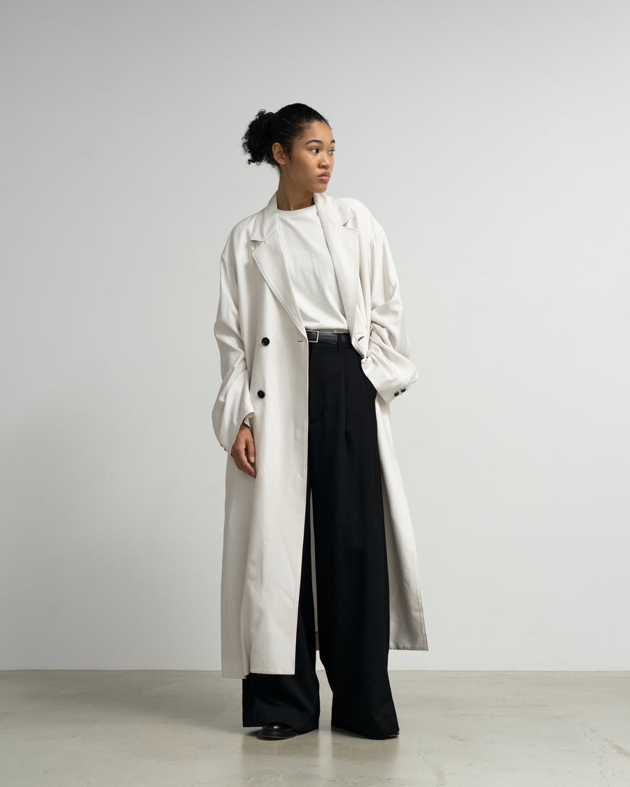 SALE- Viscose Cupro Back Satin Oversized Coat – Graphpaper