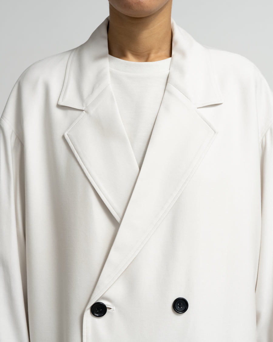 Viscose Cupro Back Satin Oversized Coat – Graphpaper