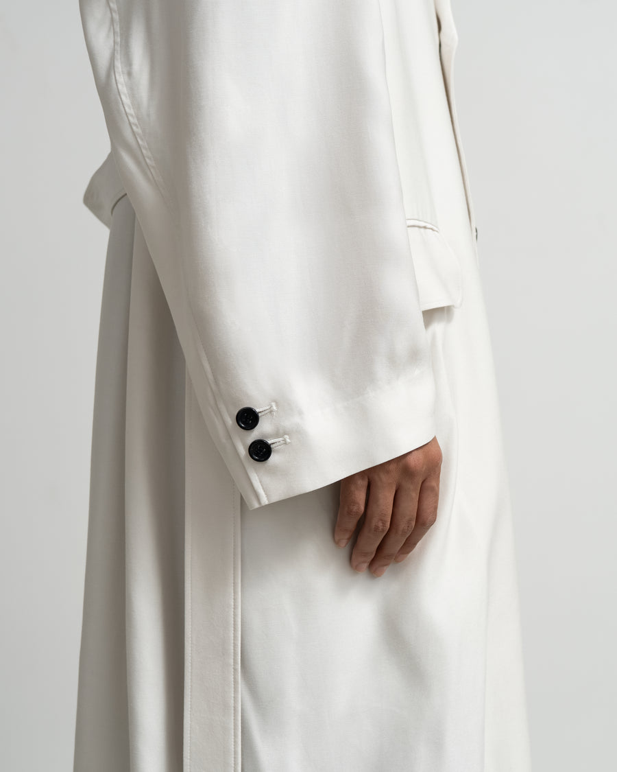 Viscose Cupro Back Satin Oversized Coat – Graphpaper