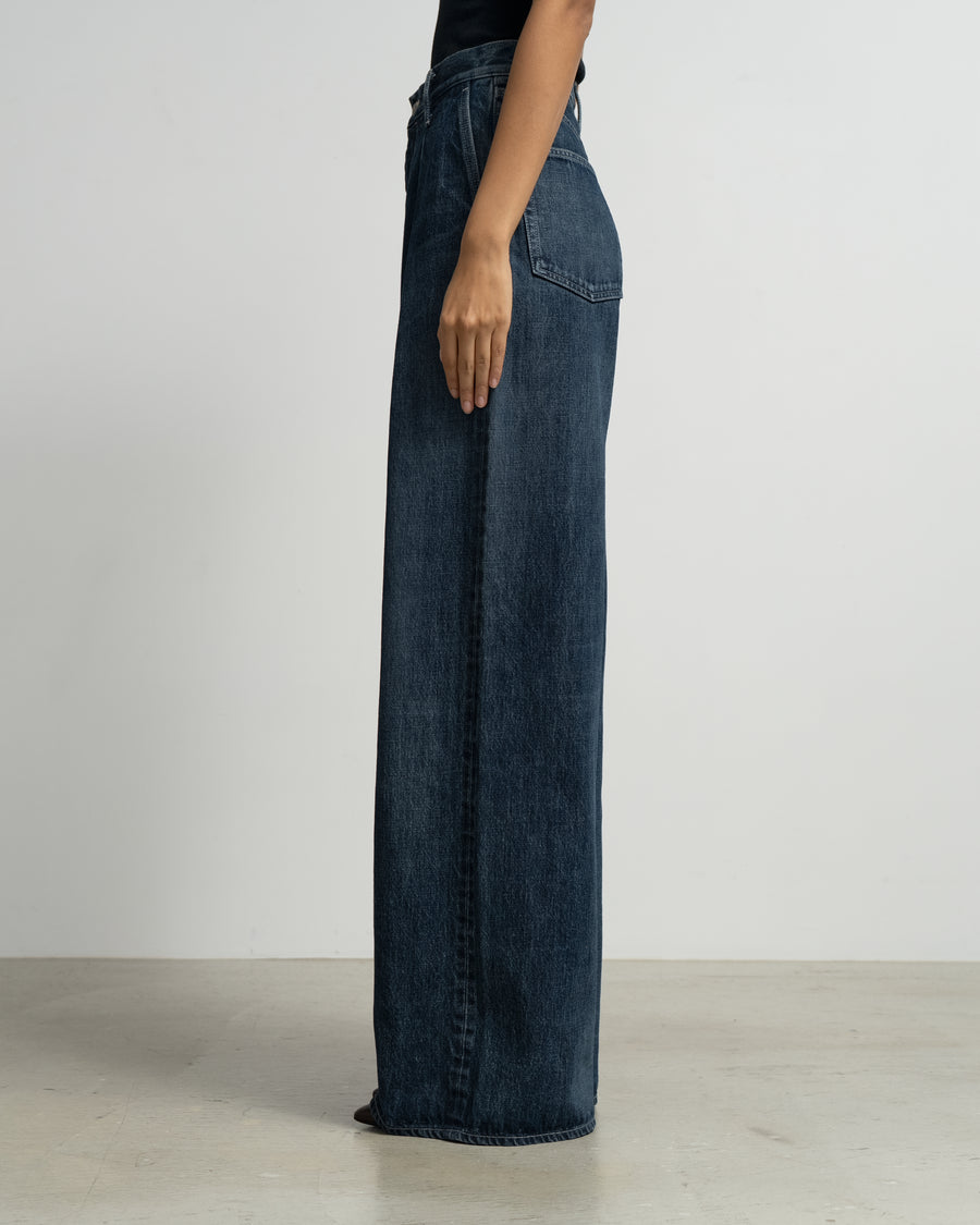 Selvage Denim Two Tuck Wide Pants -DARK FADE- – Graphpaper