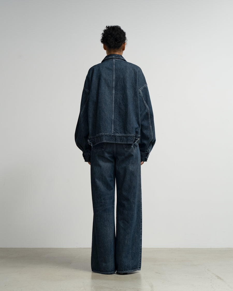 Selvage Denim Two Tuck Wide Pants -DARK FADE- – Graphpaper