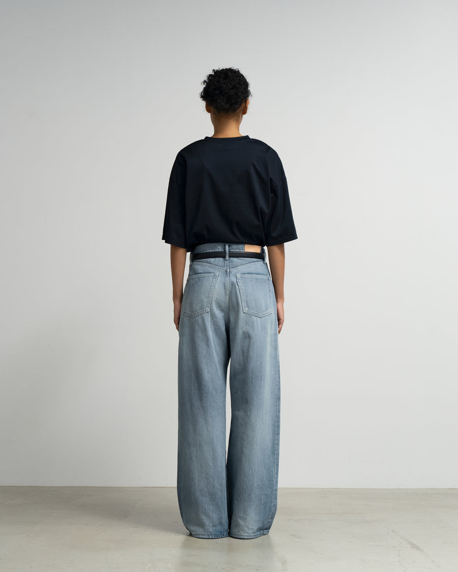 パンツ Selvage Denim Two Tuck Wide Pants Graphpaper Selvage Denim Two Tuck Wide Pants - DARK FADE