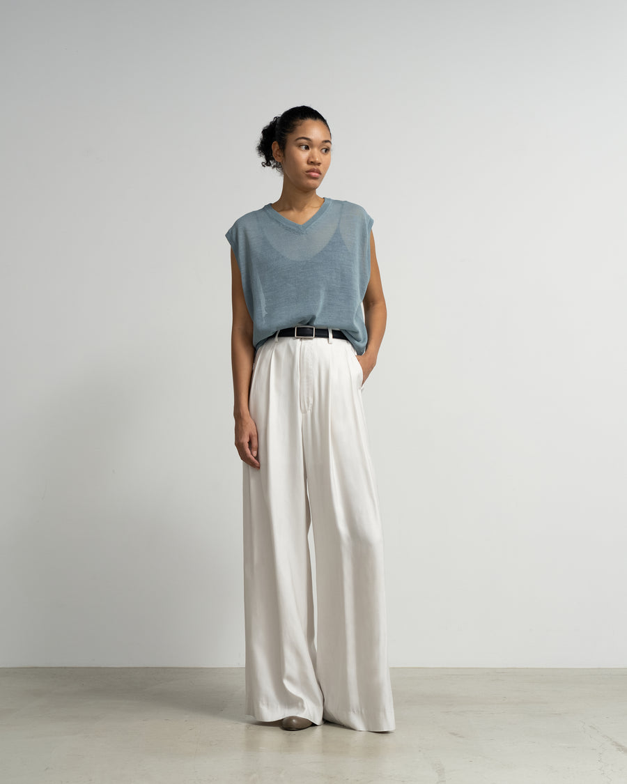 Graphpaper × LECHOPPE Oversized Trousers Viscose Cupro Back Satin Wide Trousers – Graphpaper