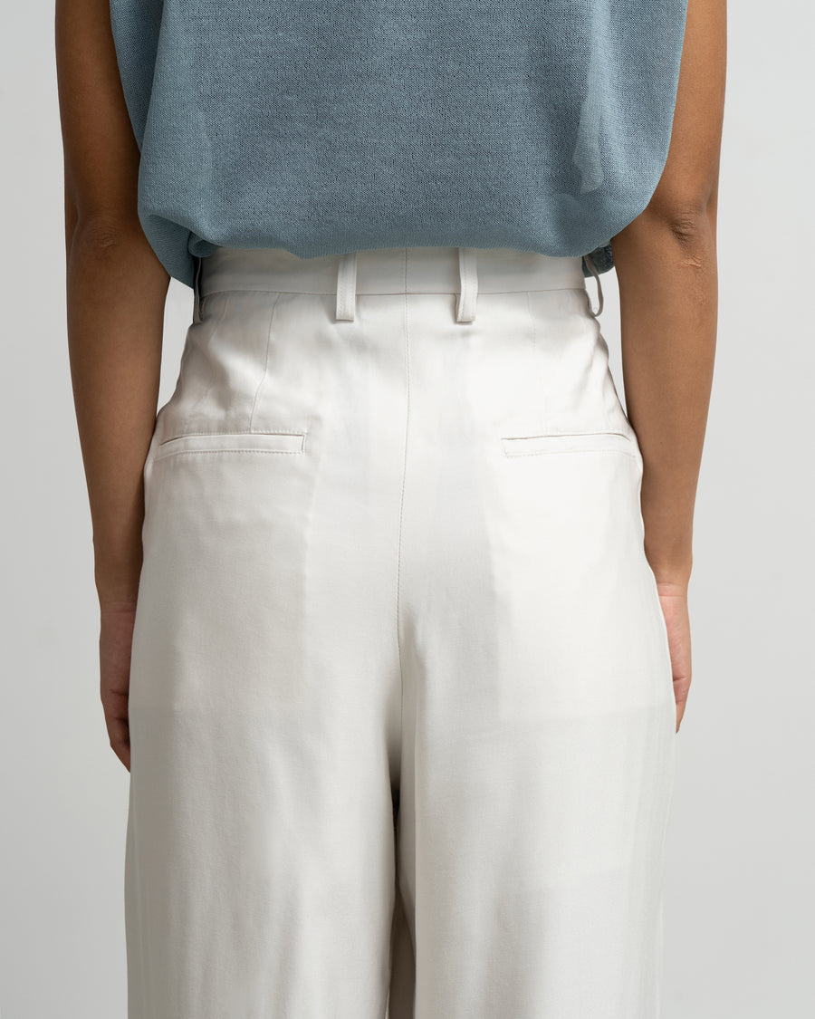 Viscose Cupro Back Satin Wide Trousers – Graphpaper