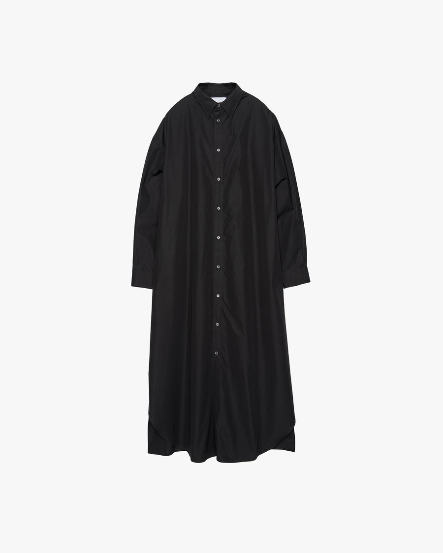 High Count Broad Oversized Regular Collar Shirt Dress