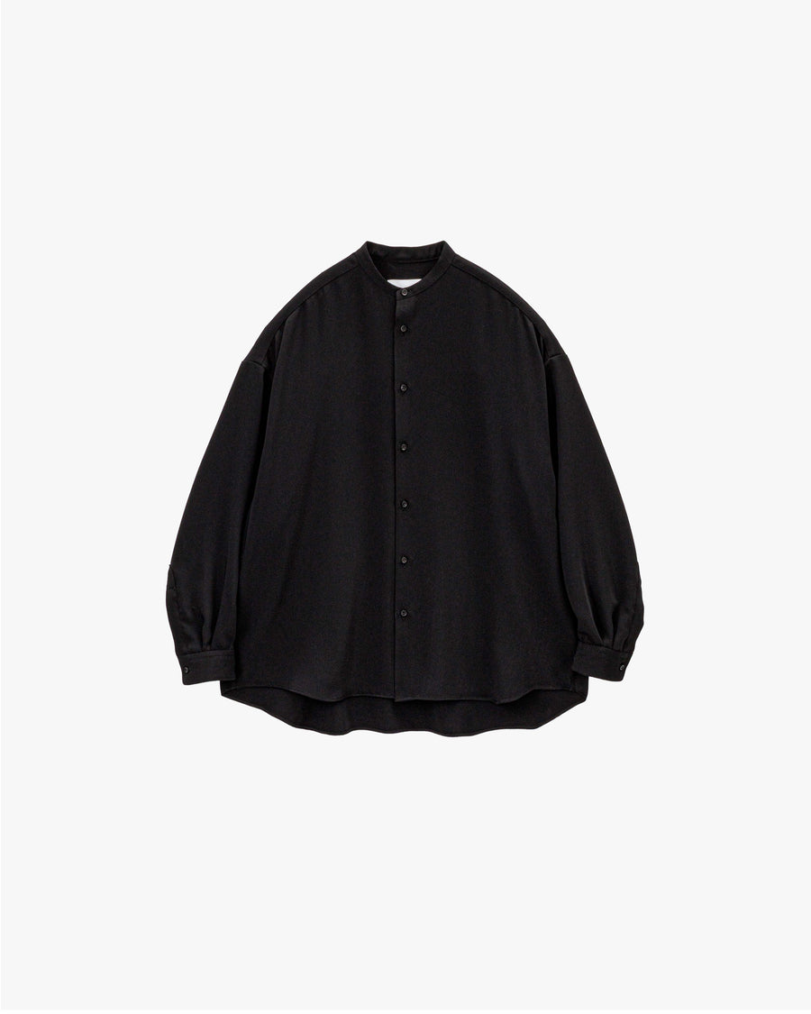 Satin Oversized Band Collar Shirt – Graphpaper