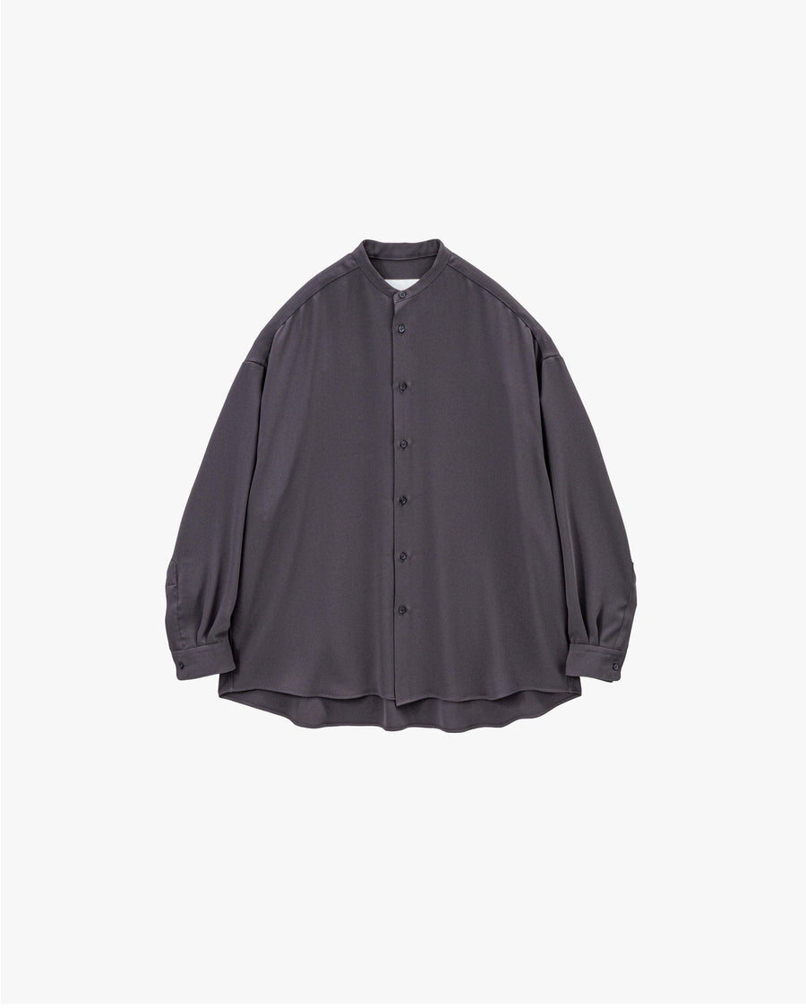 Satin Oversized Band Collar Shirt – Graphpaper
