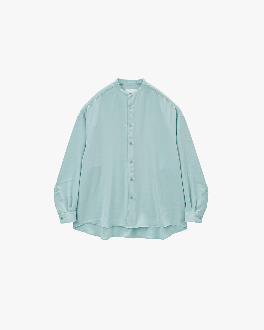 Satin Oversized Band Collar Shirt – Graphpaper