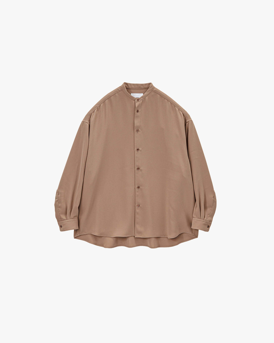 Satin Oversized Band Collar Shirt – Graphpaper
