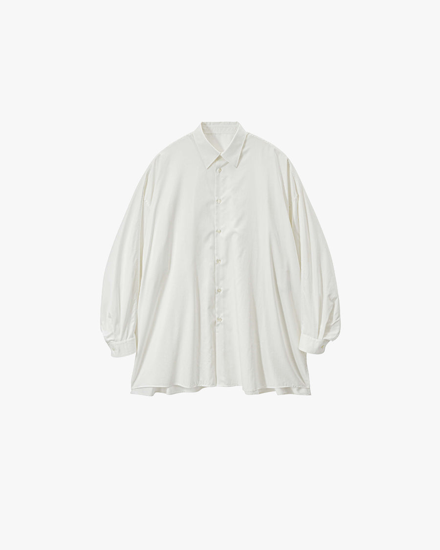 Silicon Poplin Deep Slit Regular Collar Shirt – Graphpaper
