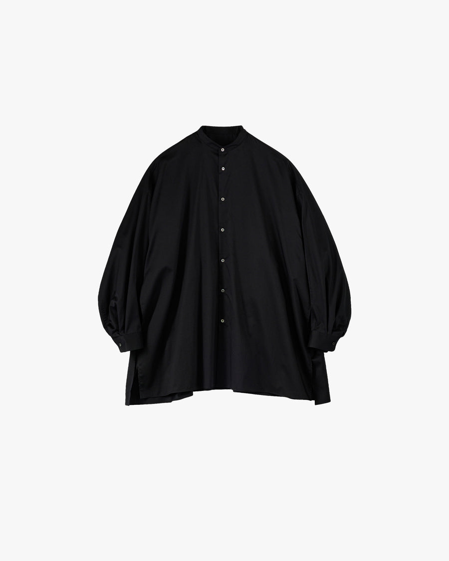 Silicon Poplin Deep Slit Band Collar Shirt – Graphpaper
