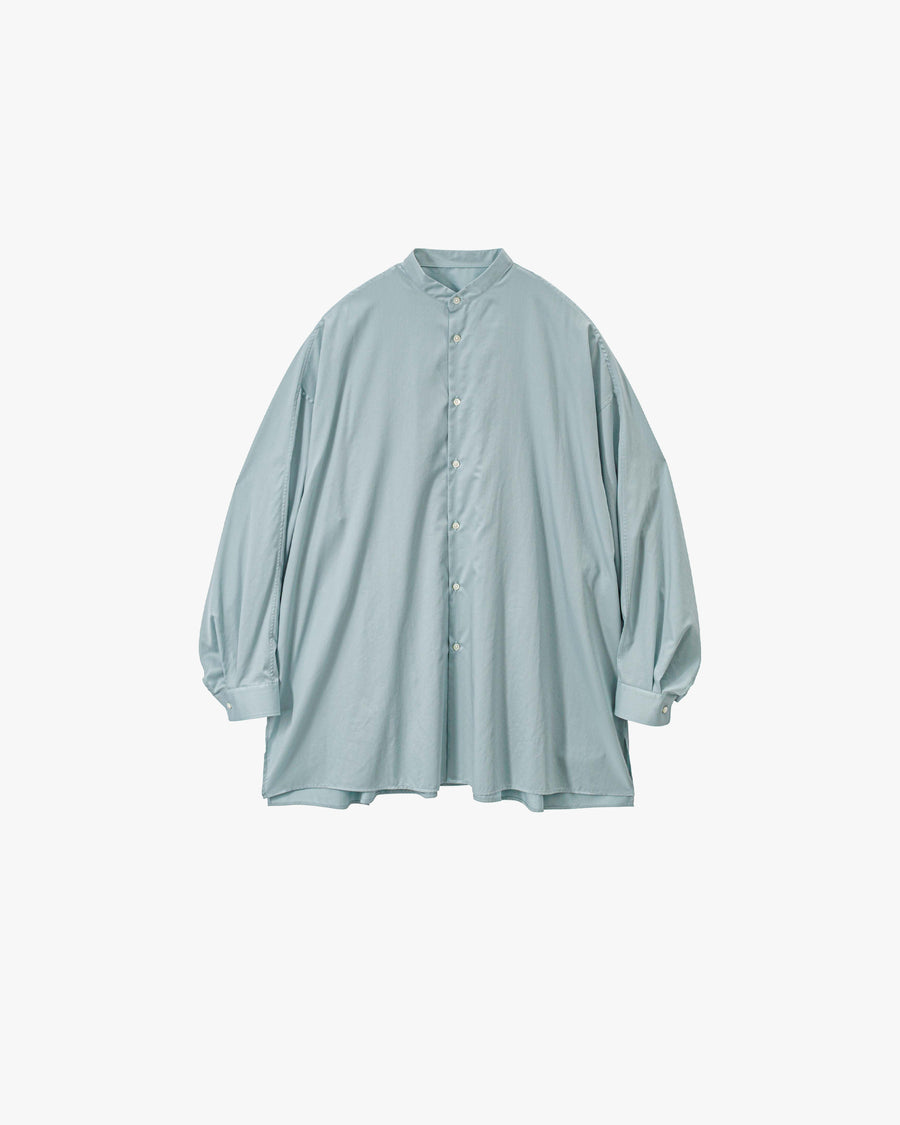 Silicon Poplin Deep Slit Band Collar Shirt – Graphpaper