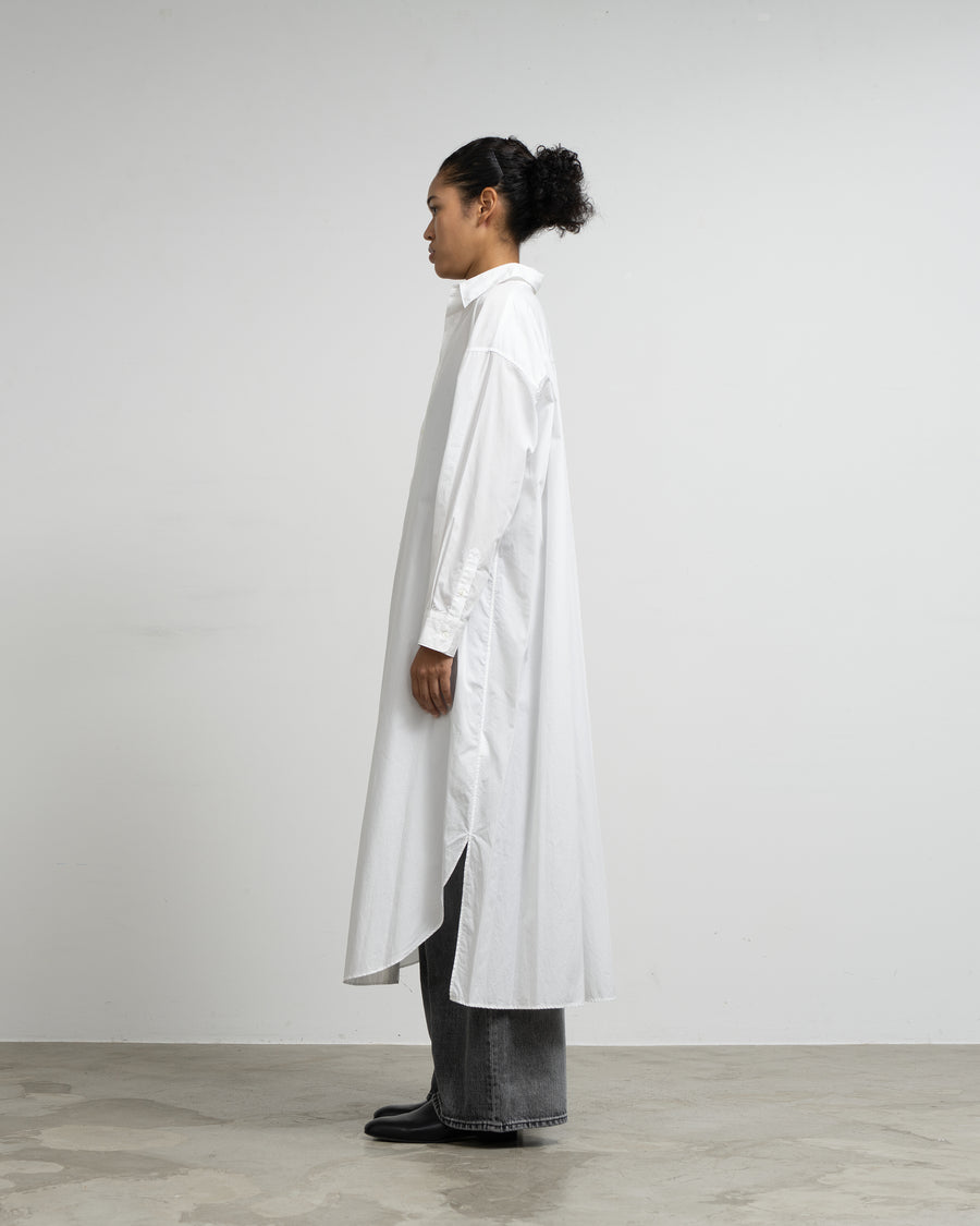 High Count Broad Oversized Regular Collar Shirt Dress