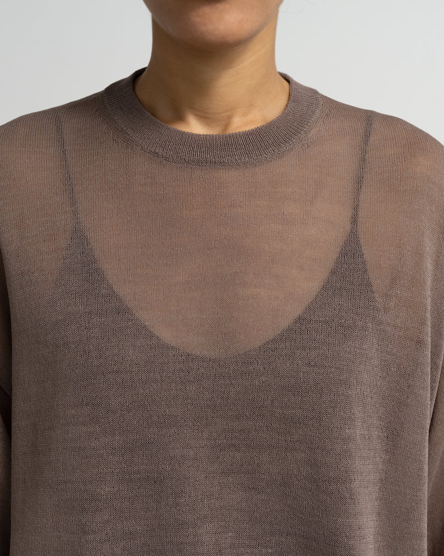 Coiled Wool Nylon Oversized Crew Neck Knit – Graphpaper