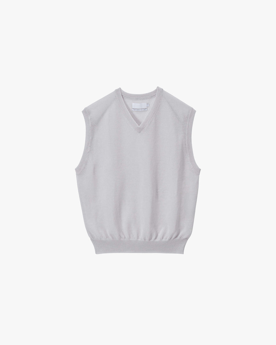 Coiled Wool Nylon V Neck Knit Vest – Graphpaper