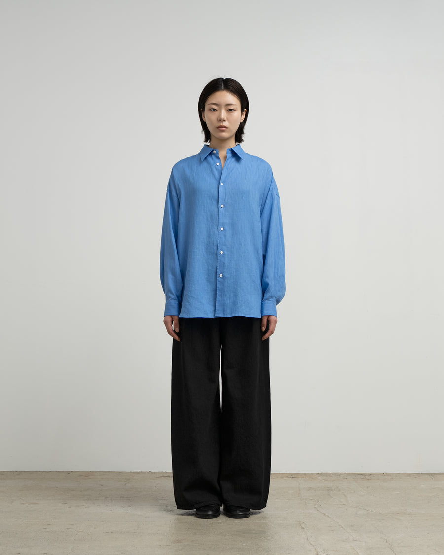 Linen L/S Oversized Regular Collar Shirt – Graphpaper