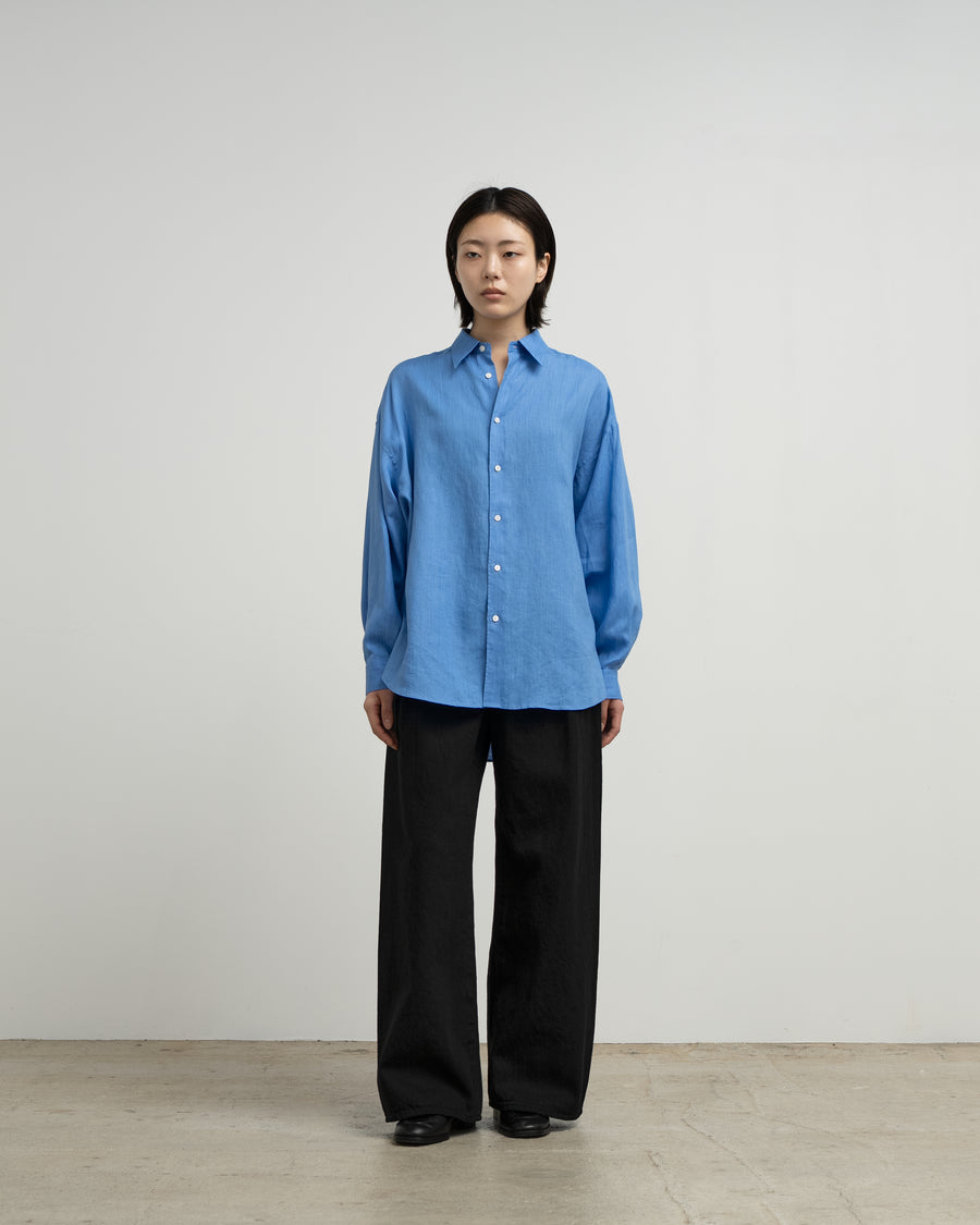 Linen L/S Oversized Regular Collar Shirt – Graphpaper