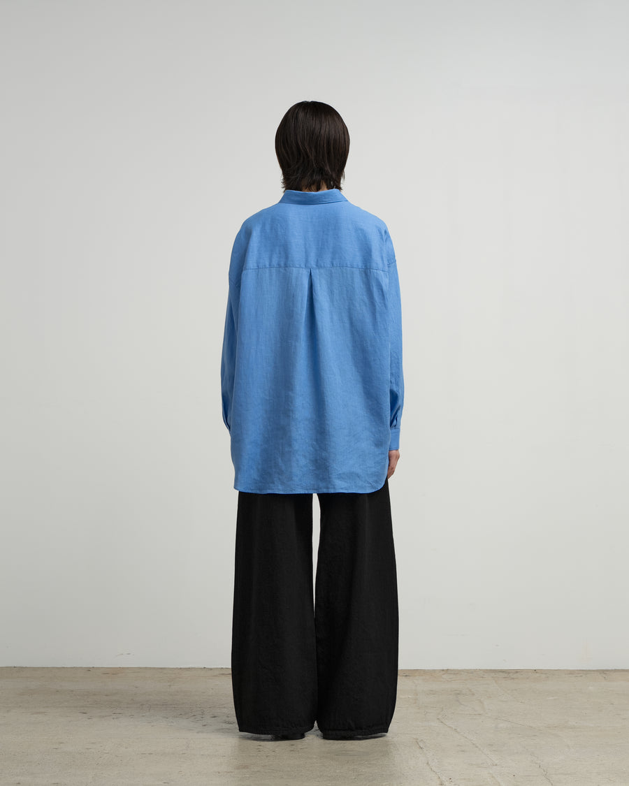 Linen L/S Oversized Regular Collar Shirt – Graphpaper