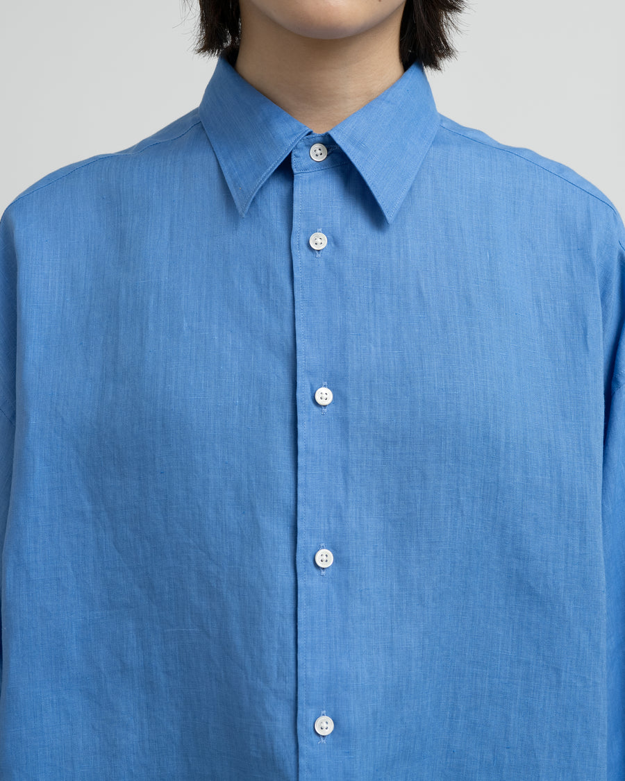 Linen L/S Oversized Regular Collar Shirt – Graphpaper
