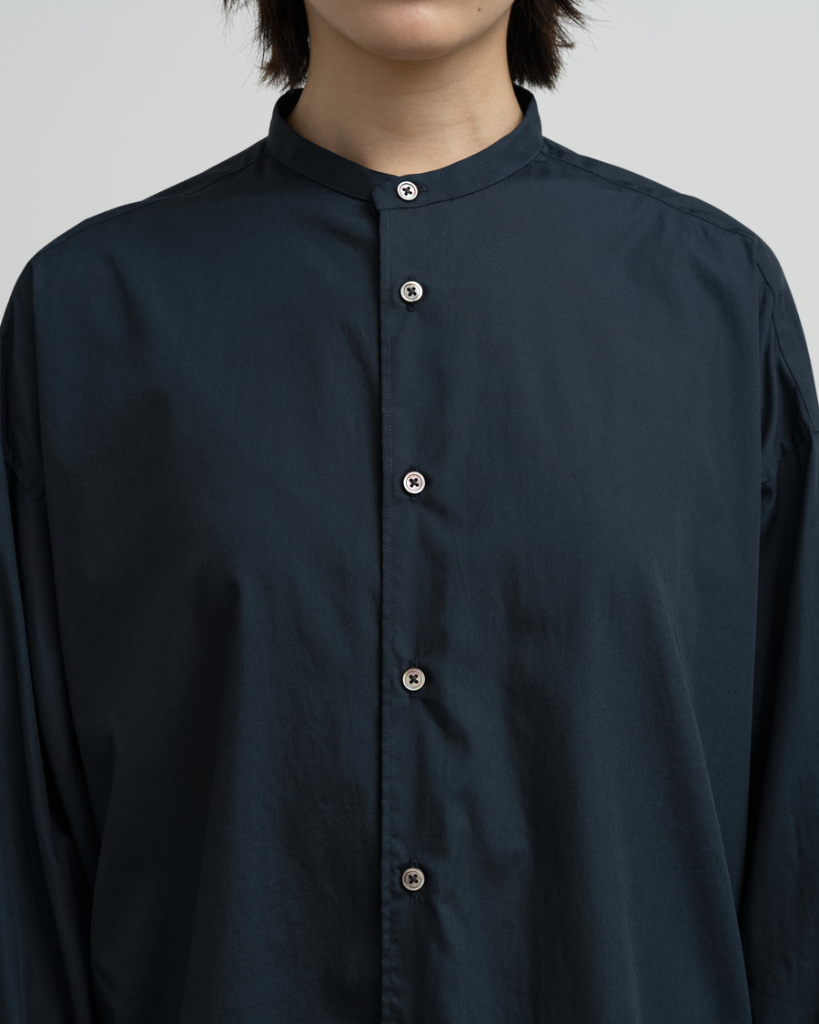Broad L/S Oversized Band Collar Shirt – Graphpaper