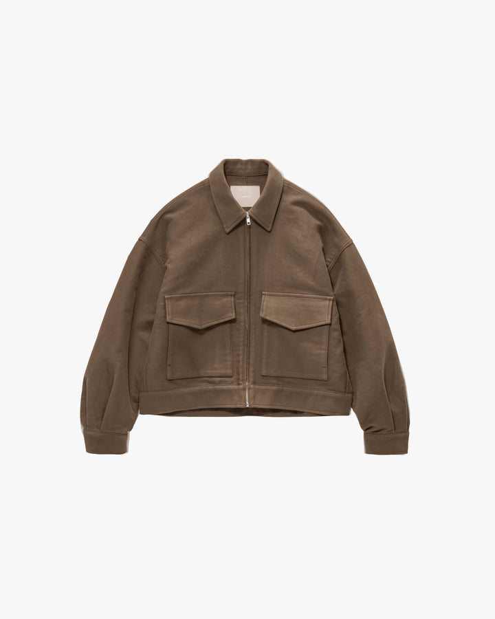 Cotton Double Serge Zip Jacket