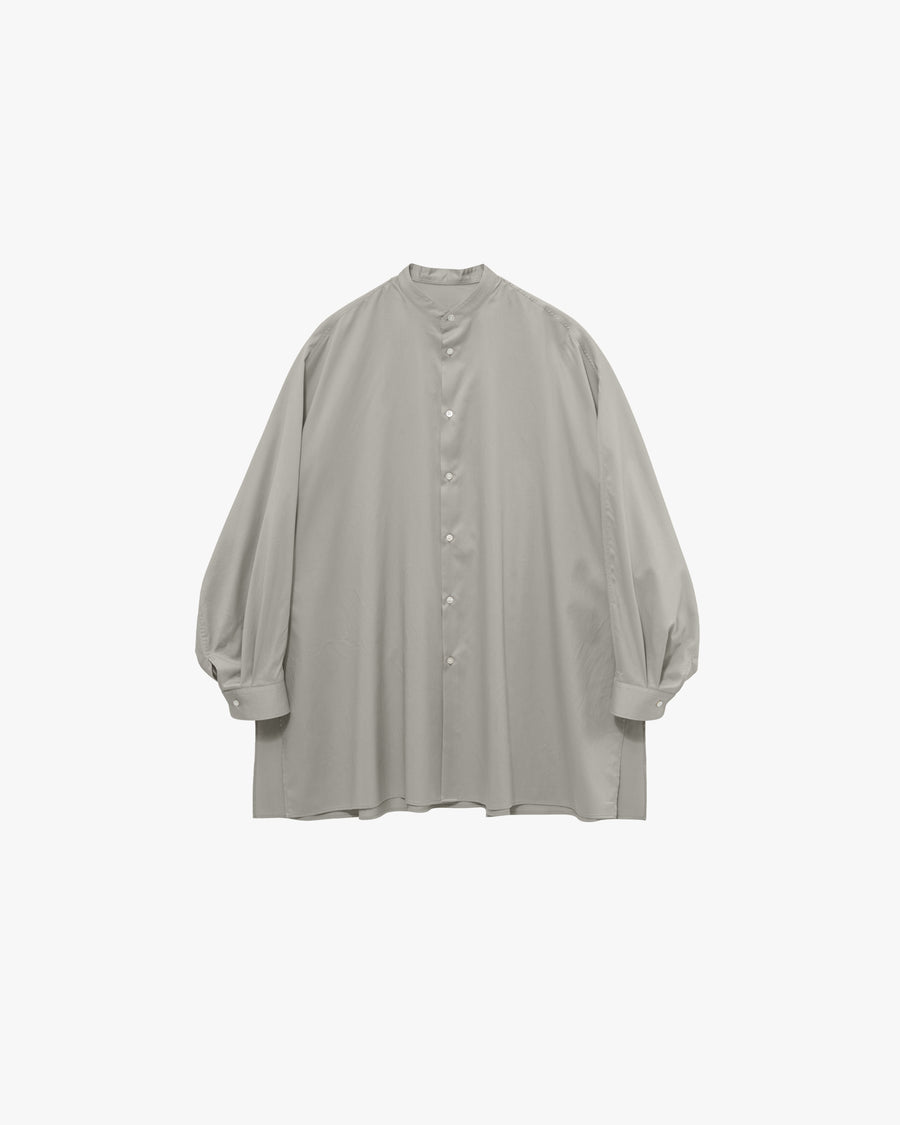 Silicon Poplin Deep Slit Band Collar Shirt – Graphpaper