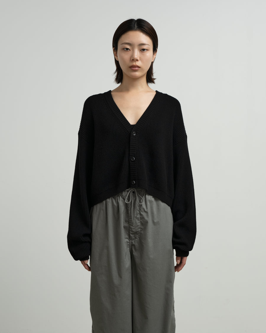 Mercerized Fine Wool Short Cardigan – Graphpaper