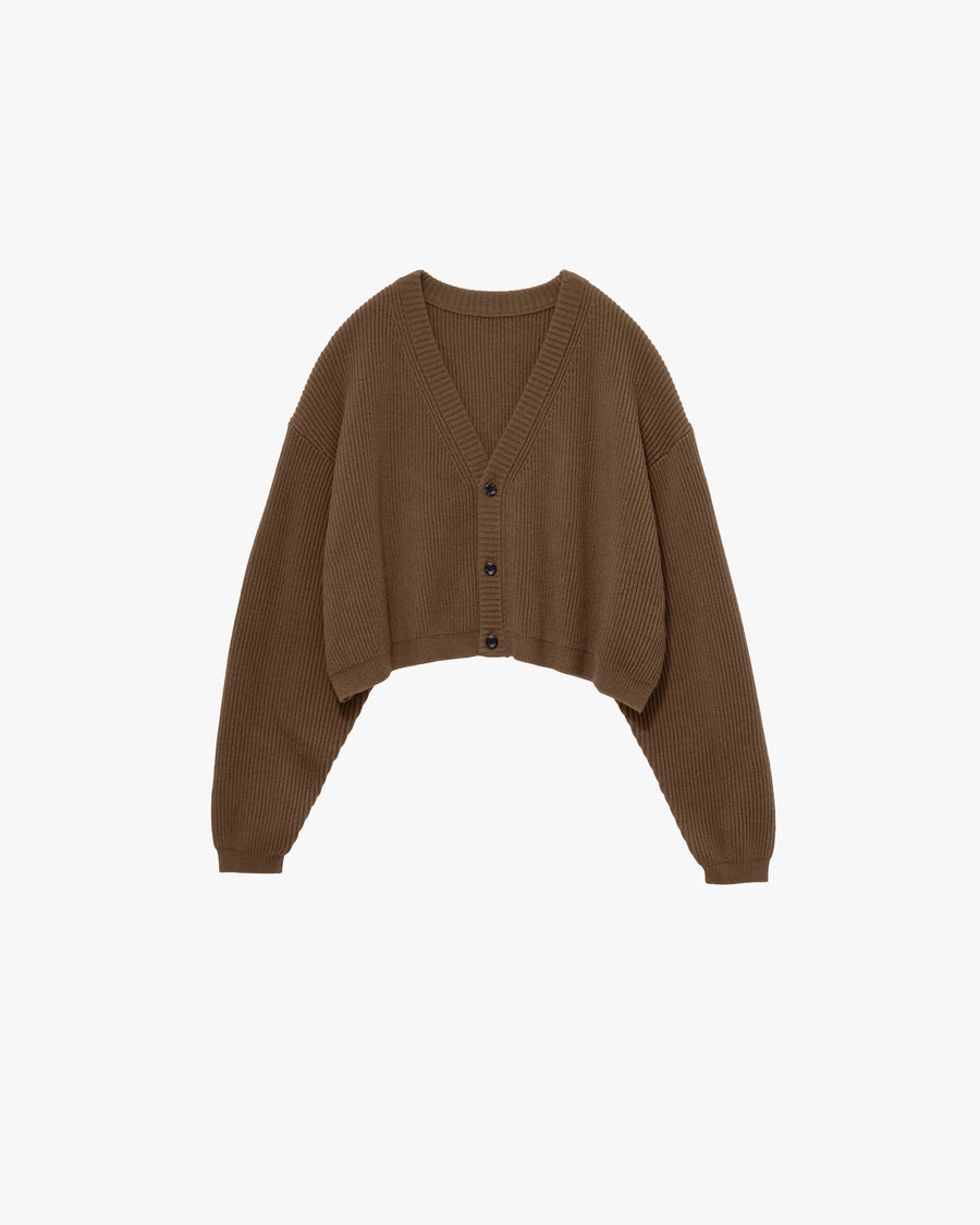 Mercerized Fine Wool Short Cardigan – Graphpaper