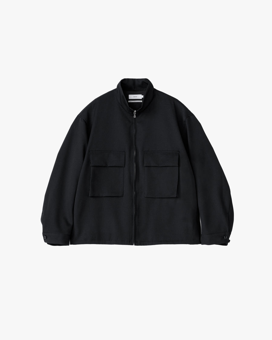 Light Doeskin Stand Collar Jacket