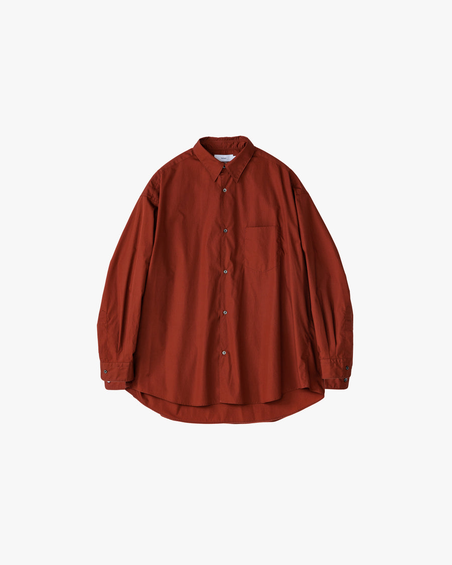 Broad L/S Oversized Regular Collar Shirt