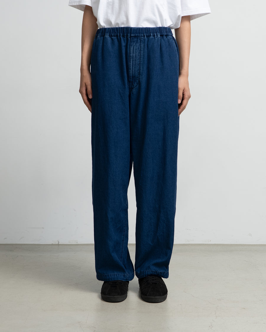 SIDOGRAS Indigo Poplin Track Pants