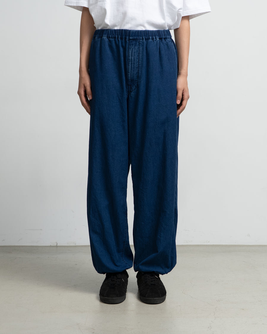 SIDOGRAS Indigo Poplin Track Pants