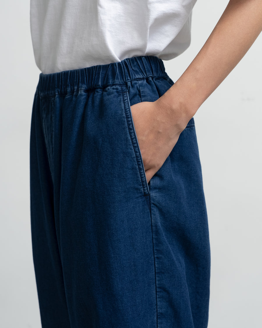 SIDOGRAS Indigo Poplin Track Pants