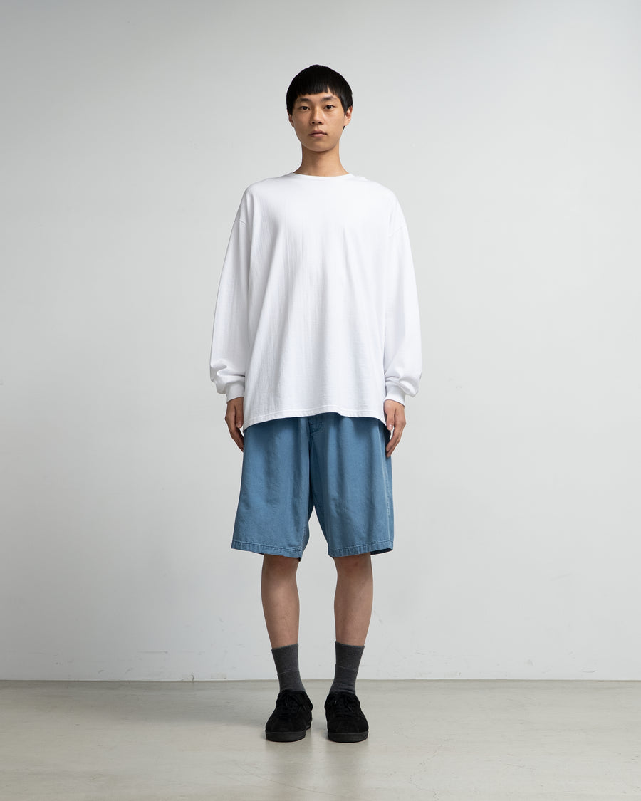 SIDOGRAS Indigo Poplin Track Shorts