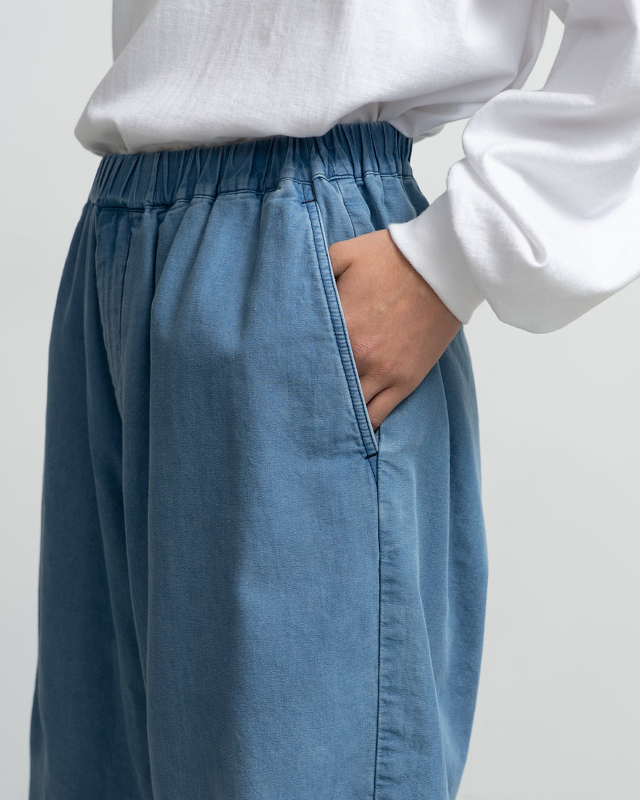 SIDOGRAS Indigo Poplin Track Shorts
