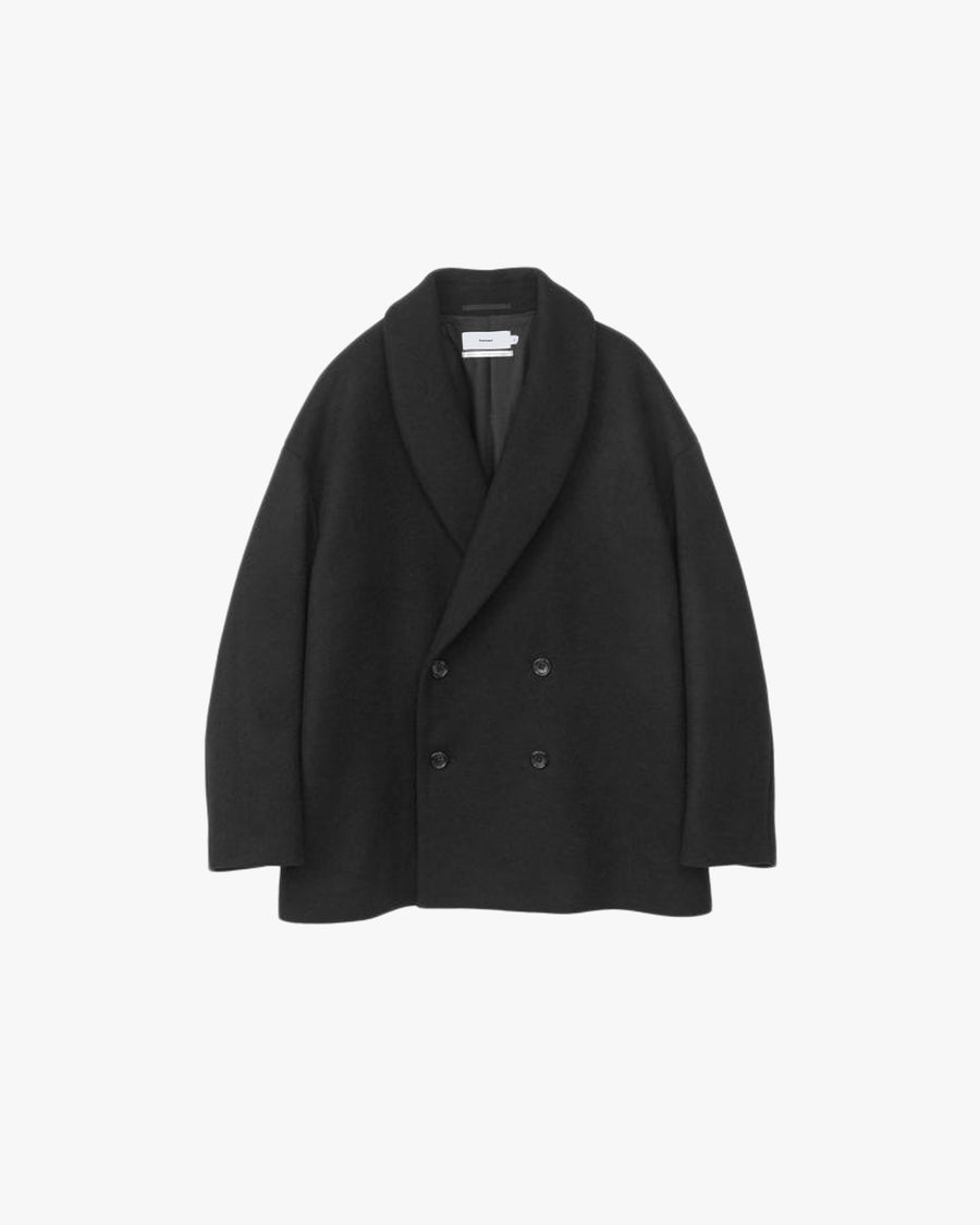 Light Melton Shawl Collar Coat