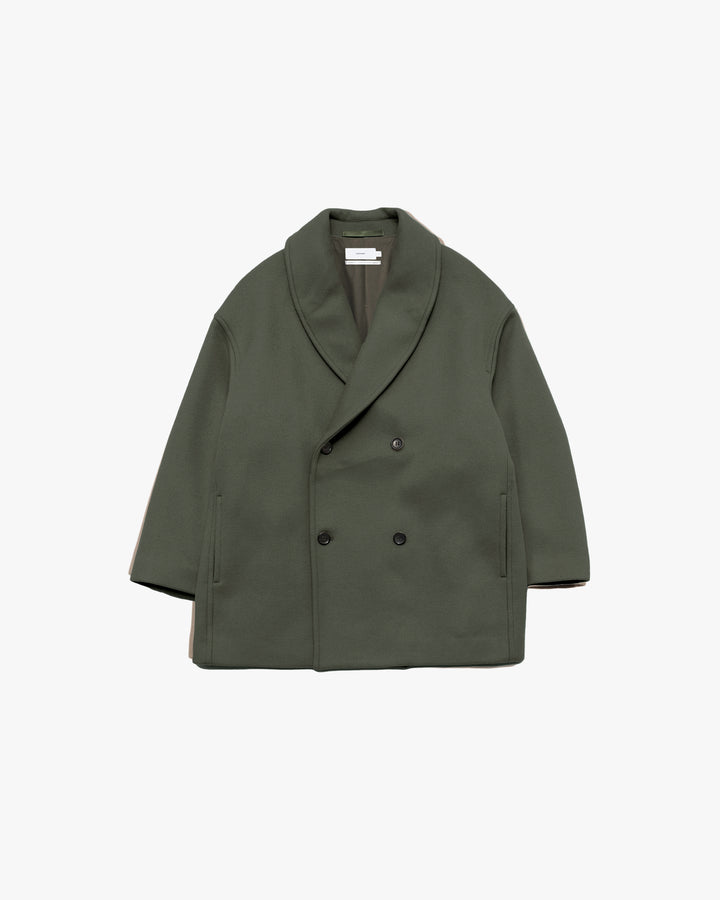 Light Melton Shawl Collar Coat