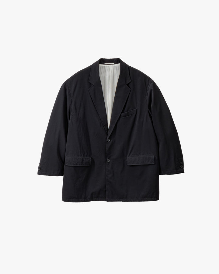 Fulled Wool Gabardine Oversized Jacket