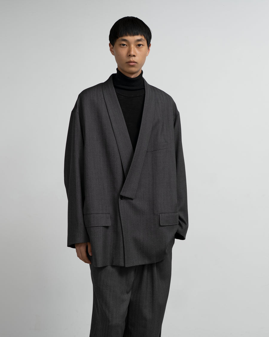 Melange Herringbone Stripe Samue Jacket