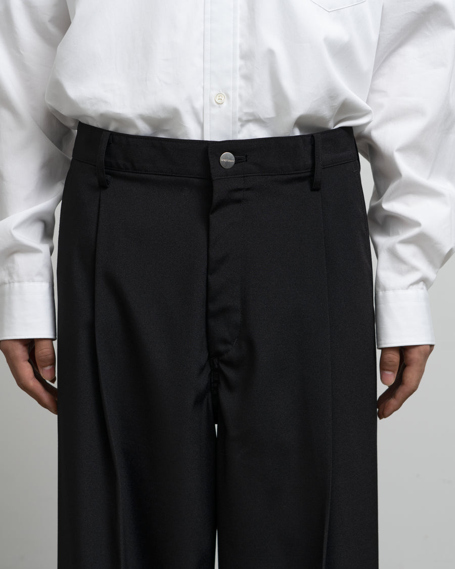 Semi Dull Oxford Wide Trousers