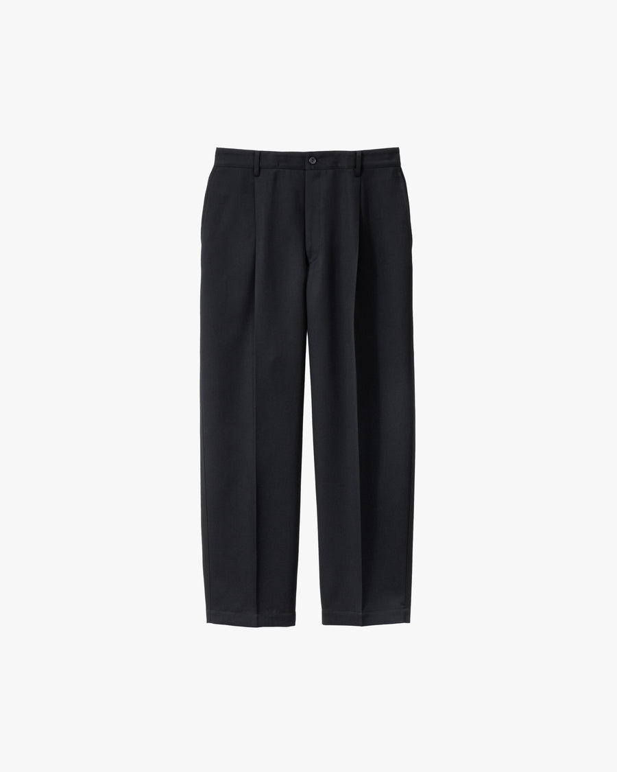 Scale Off Wool Wide Tapered Slacks
