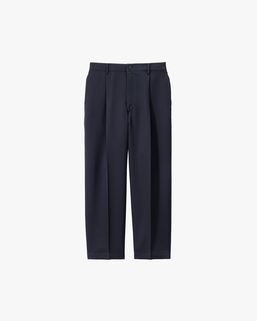 Scale Off Wool Wide Tapered Slacks