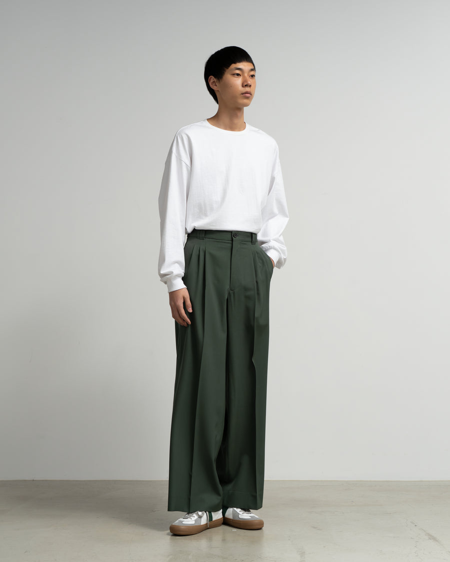 YOKE for Graphpaper 3PLEATED WIDE TROUSERS