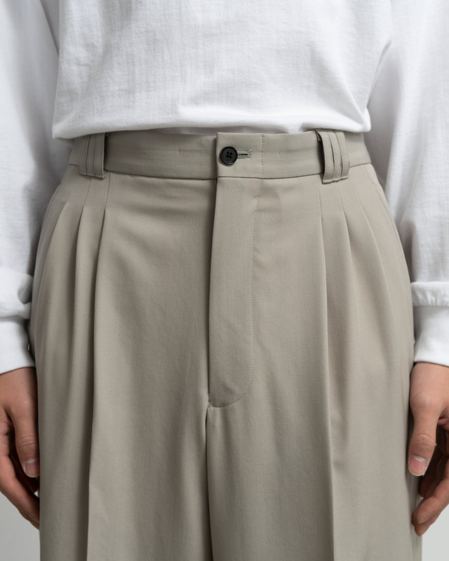 YOKE for Graphpaper 3PLEATED WIDE TROUSERS