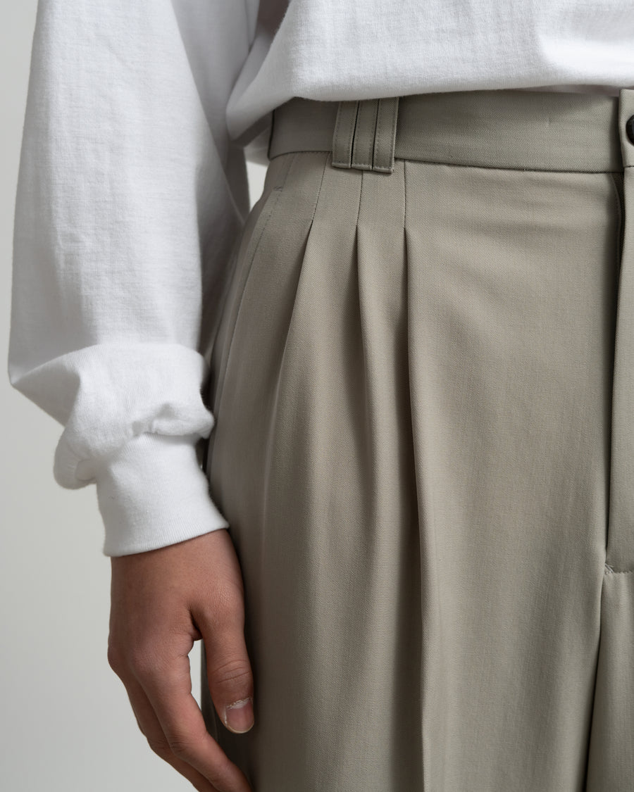 YOKE for Graphpaper 3PLEATED WIDE TROUSERS