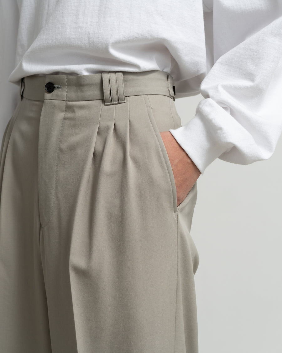 YOKE for Graphpaper 3PLEATED WIDE TROUSERS