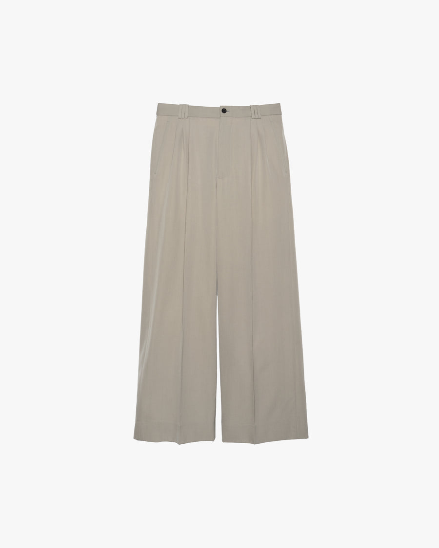 Graphpaper YOKE オーバーパンツ ベージュ ワイド ミリタリー YOKE for Graphpaper 3PLEATED WIDE TROUSERS