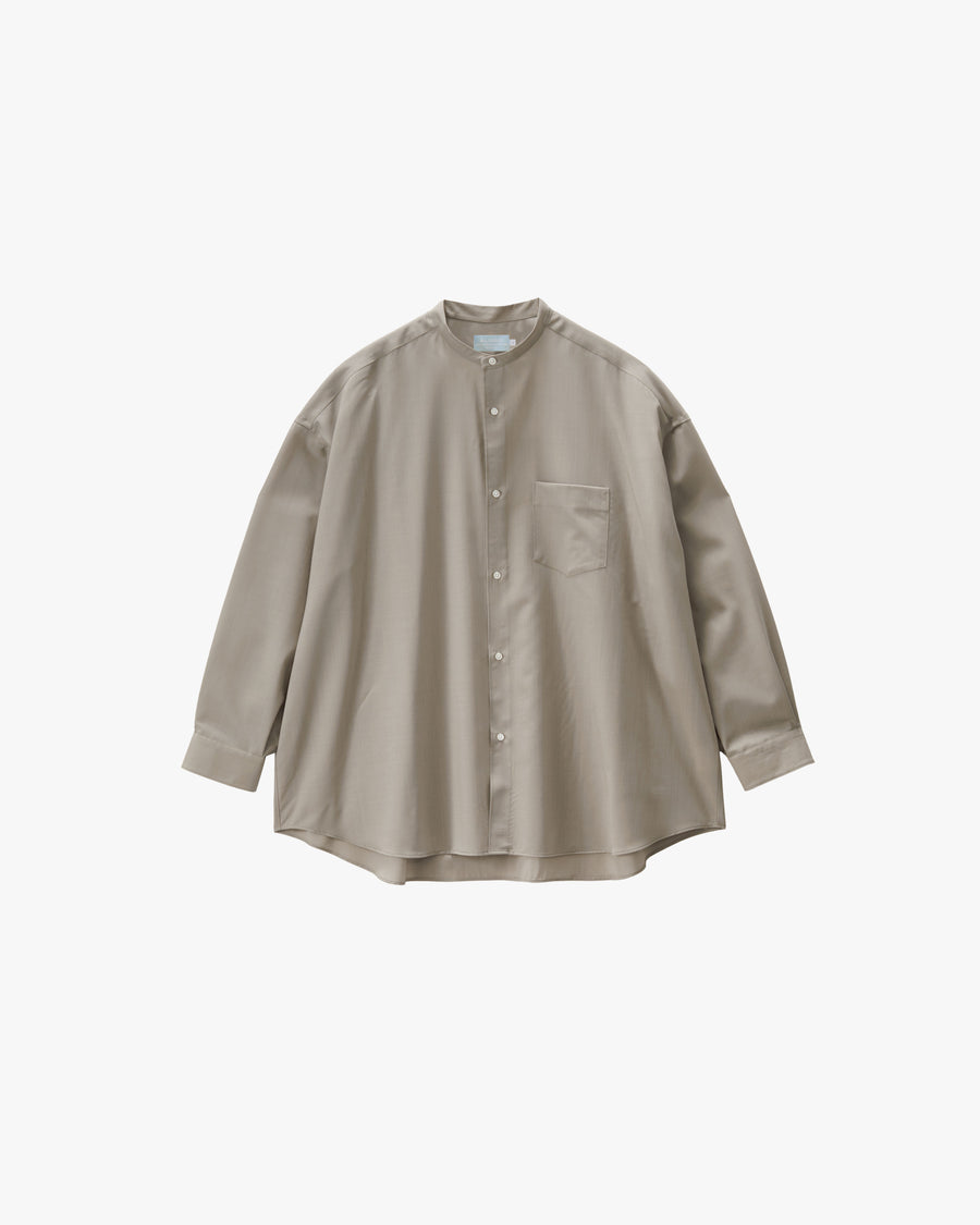 ALUMO for GP L/S Oversized Band Collar Shirt – Graphpaper