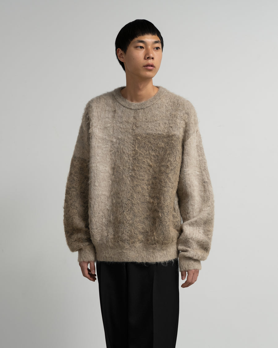 YOKE for Graphpaper ABSTRACT JACQUARD CREWNECK SWEATER