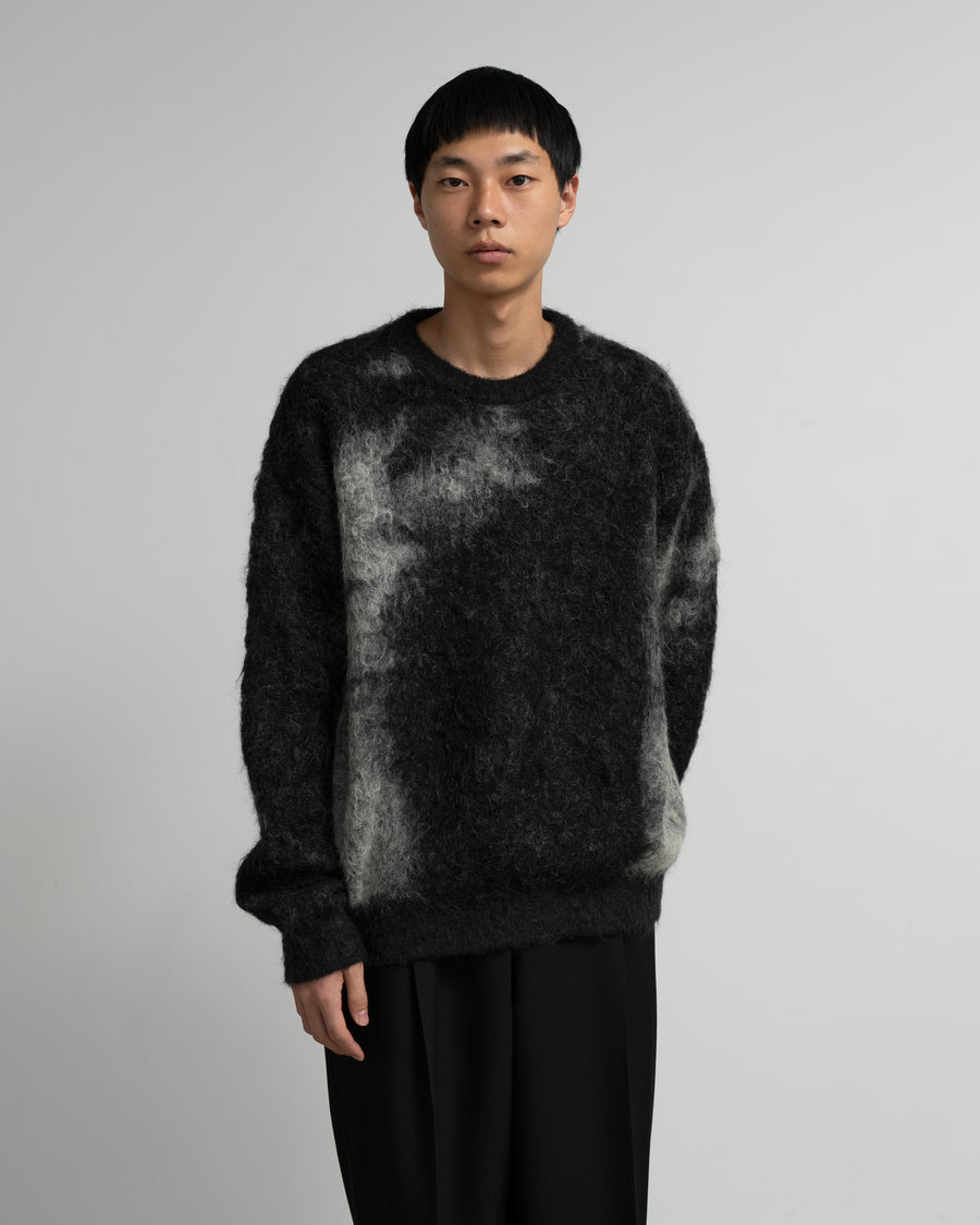 YOKE for Graphpaper ABSTRACT JACQUARD CREWNECK SWEATER